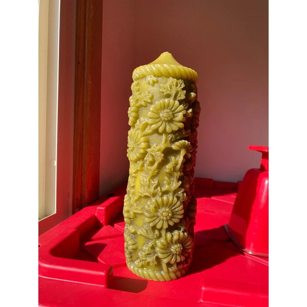 Vintage handcrafted pillar